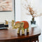 Handmade Ethnic Indian Brass Elephant Decor Showpiece Standard Golden