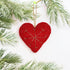 Handmade Needled Felt Work Heart Hanging for Gifting