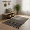 Handwoven Charcoal Stripe Rug/Floor Mat