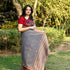 Handwoven Lavender Grey Kutchi Bhujodi Shawl