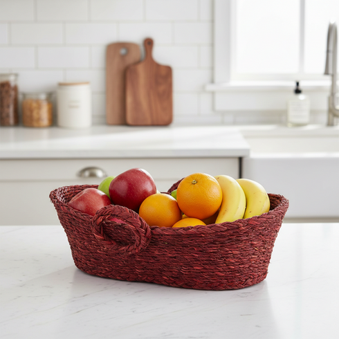Handwoven Sabai Grass Fruit/Vegetable Basket