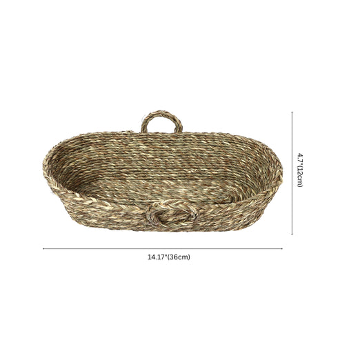 Handwoven Sabai Grass Fruit/Vegetable Basket—Natural