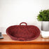 Handwoven Sabai Grass Fruit/Vegetable Basket—Reddish Brown