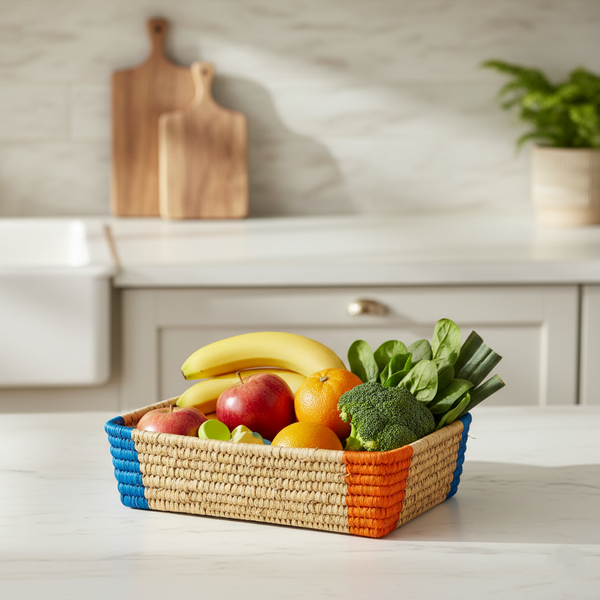 Handwoven Sabai Grass Storage Organisers
