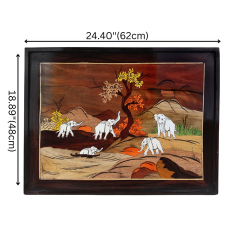 Herd of Elephants Wall Decor