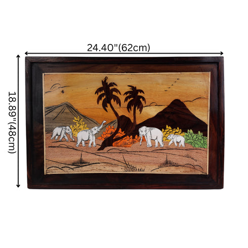 Herd of Elephants Wall Decor
