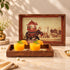 Traditional Elephant Wooden Serving Tray Set of 2