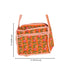 Heritage Bloom Tangerine Quilted Crossbody Sling Bag info