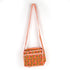 Heritage Bloom Tangerine Quilted Crossbody Sling Bag d