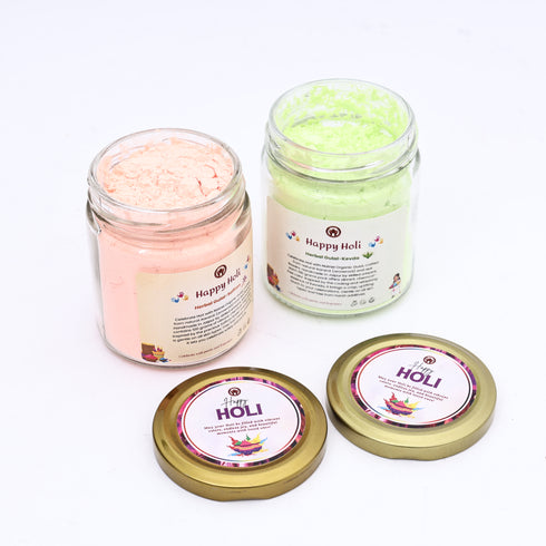 Holi Special Saffron-Kevada Herbal Gulal (Combo Pack) – Festive Collection