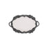 German silver Glass Jars set with decorative tray (2 Jars)