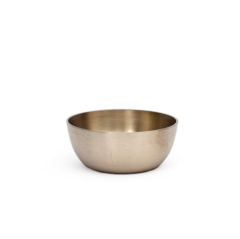 Handcrafted Pure Kansa 6-Piece Round Thali Set (1 round thali, 1 glass, 1 spoon, 2 round bowls and 1 flat bowl)