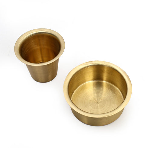 Matte finish Brass Dabara-Tumbler Combo