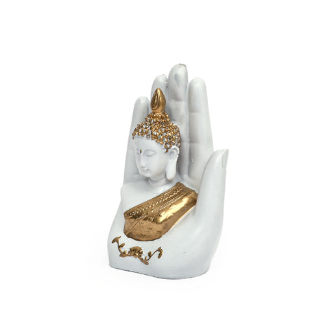 Black Matte Finish Buddha in Blessing Palm Pose - Vastu and Home Décor