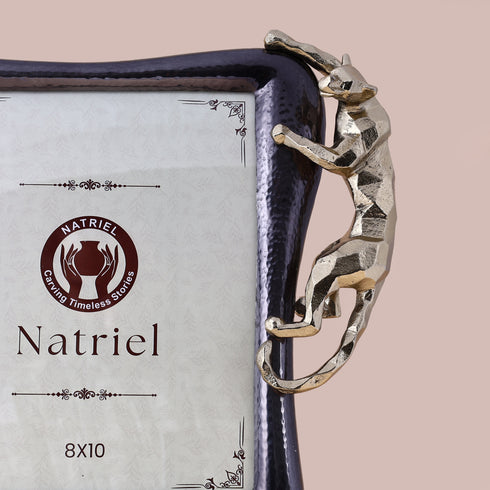 Metal Panther Photo Frame (Set of 2)