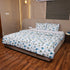 Traditional Elephant Folk Print Double Bed Bedcover and Pillow Cover