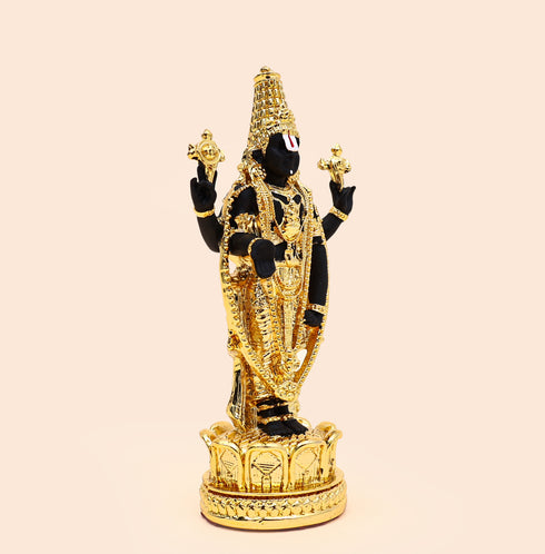 Gold-Coated Balaji Statue – Home Temple Decor