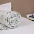 Vintage Olive Green Floral Handcrafted Double Bed Comforter