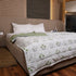 Vintage Olive Green Floral Handcrafted Double Bed Comforter
