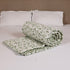 Sage Green Blossom Handcrafted Double Bed Comforter