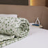 Sage Green Blossom Handcrafted Double Bed Comforter