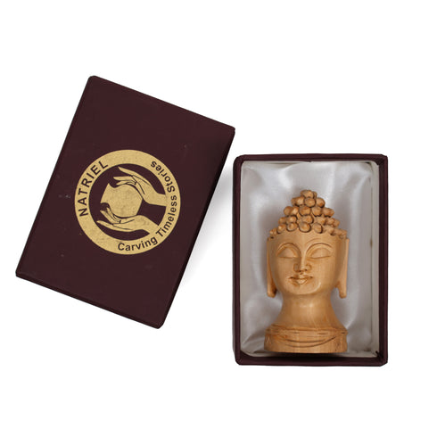 Handcrafted Wooden Buddha Statue - Meditation and Home Décor