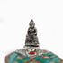 German Silver Stone Embellished Elephant Incense Stick Holder/Agarbatti Stand