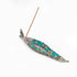 German Silver Stone Embellished Elephant Incense Stick Holder/Agarbatti Stand