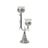 Artisan Crafted German Silver Twin Candle Stand – Premium Velvet Gifting Box