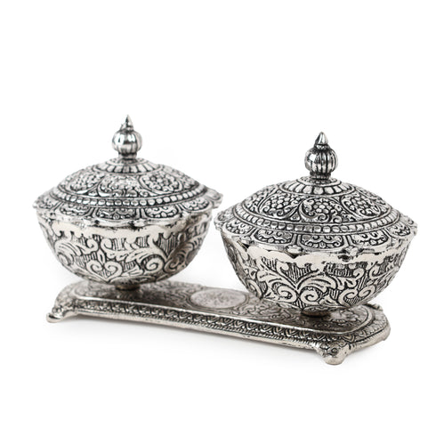 Timeless German Silver Twin Bowl Set