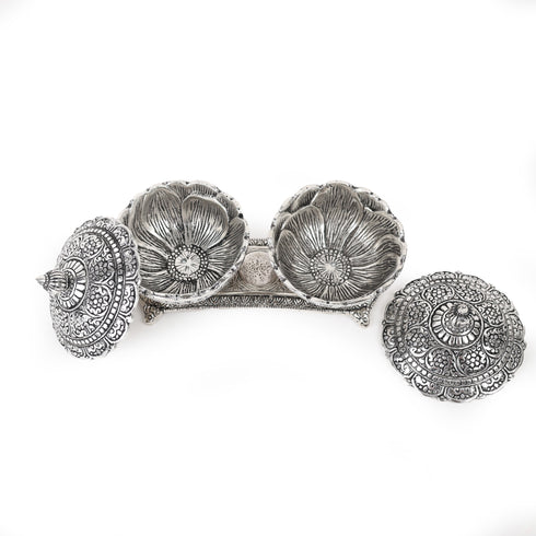 Timeless German Silver Twin Bowl Set
