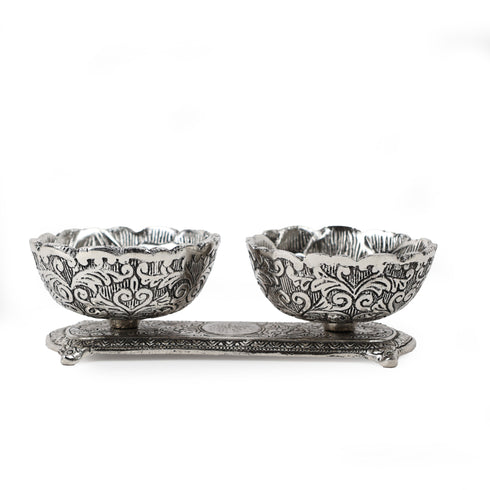Timeless German Silver Twin Bowl Set