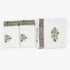 Grey Floral & Leaf Pattern Cotton Waffle Weave Bath and Hand Towel – Hand Block Print