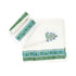 Blue Floral & Vine Pattern Waffle Weave Bath and Hand Towel - Hand Block Print
