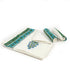 Blue Floral & Vine Pattern Waffle Weave Bath and Hand Towel - Hand Block Print