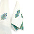 Blue Floral & Vine Pattern Waffle Weave Bath and Hand Towel - Hand Block Print