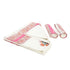 Peach Floral Pattern Cotton Waffle Hand & Bath Towel – Hand Block Print