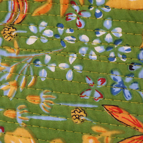 Forest Meadow Cotton Laptop Bag – Hand Block Print