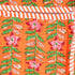 Heritage Bloom Tangerine Quilted Crossbody Sling Bag – Hand Block Print