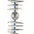 Silver Plated Nimbu Mirchi Evil Eye Wall Hanging