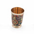 Traditional Brass Glass with Vibrant Indian Motifs
