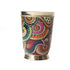 Traditional Brass Glass with Vibrant Indian Motifs