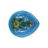 Sky Blue Decorative Floral Pattern Blue Pottery Diya