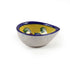 Hand Painted Blue Pottery Floral Diya Set in Yellow and Blue