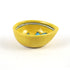 Yellow Decorative Lotus Pattern Blue Pottery Diya