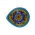 Handcrafted Blue Pottery Diya with Colourful Floral Motifs