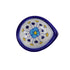 Decorative White and Blue Floral Blue Pottery Diya