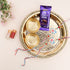 Brass Thali with Katori Set – Rakhi for Kids (Doremon - Pair)
