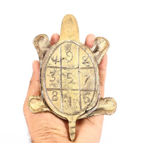 Antique Brass Tortoise - Vastu Kachua - Available in Red and Green
