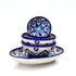 Handcrafted Jaipur Blue Pottery Serving Set – Floral patterns (5-Piece Set)